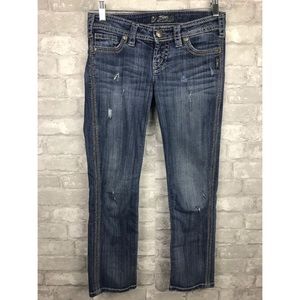 Silver Jeans | Distressed Twisted Capri Denim